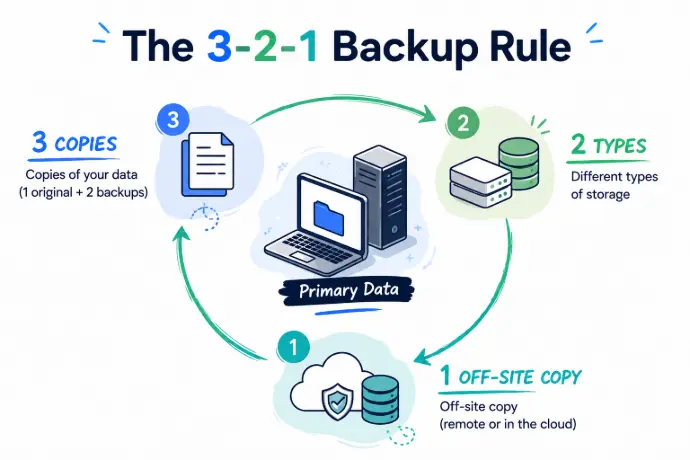 Image Showing 3 2 1 backup