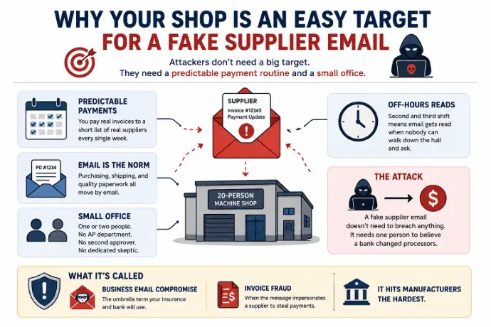 Diagram showing Email Scams